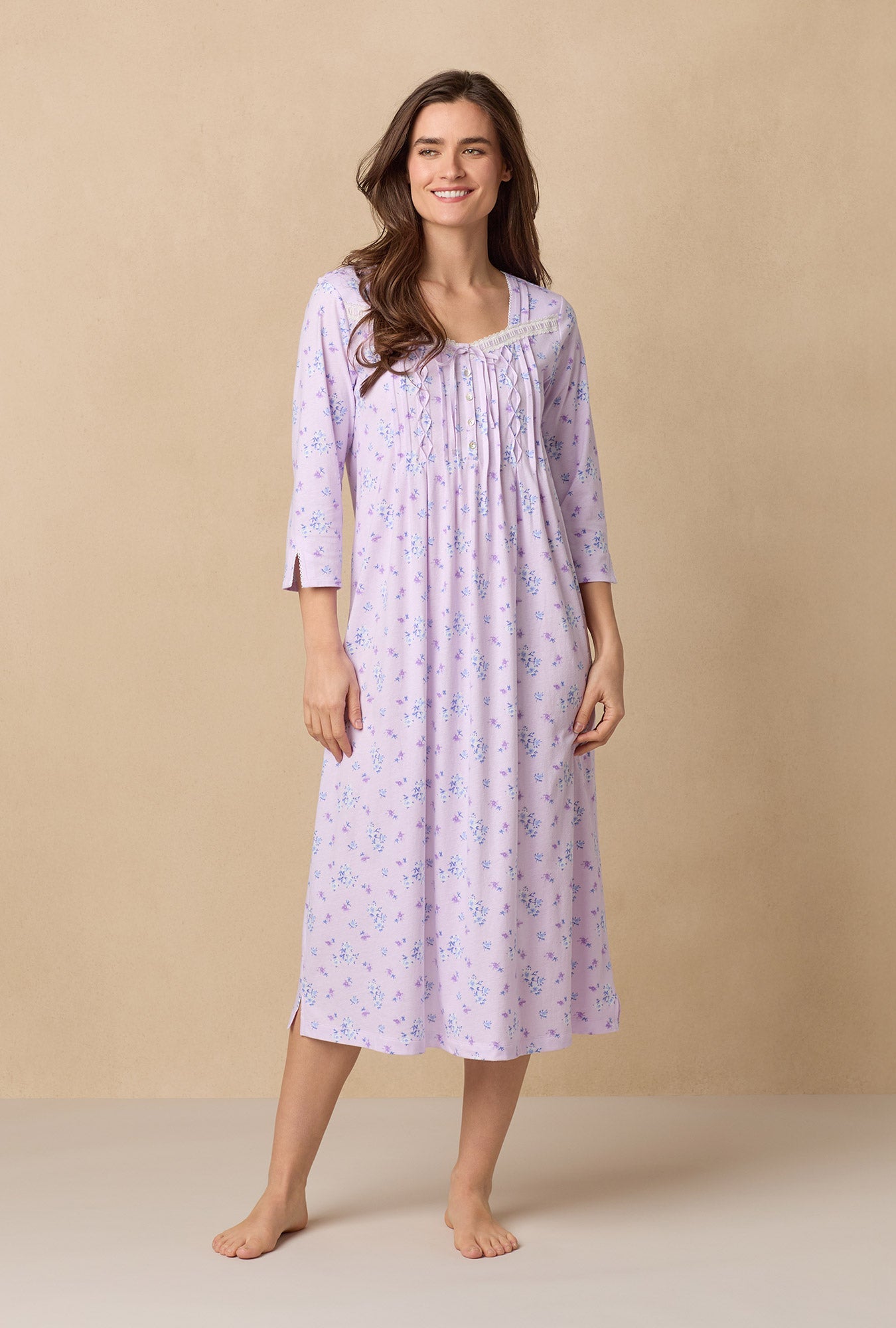 Mini Floral Cotton Ballet Nightgown