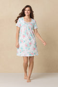 Precious Peony Cotton Short Nightgown