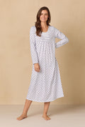 Blue Medallion Ballet Cotton Knit Nightgown