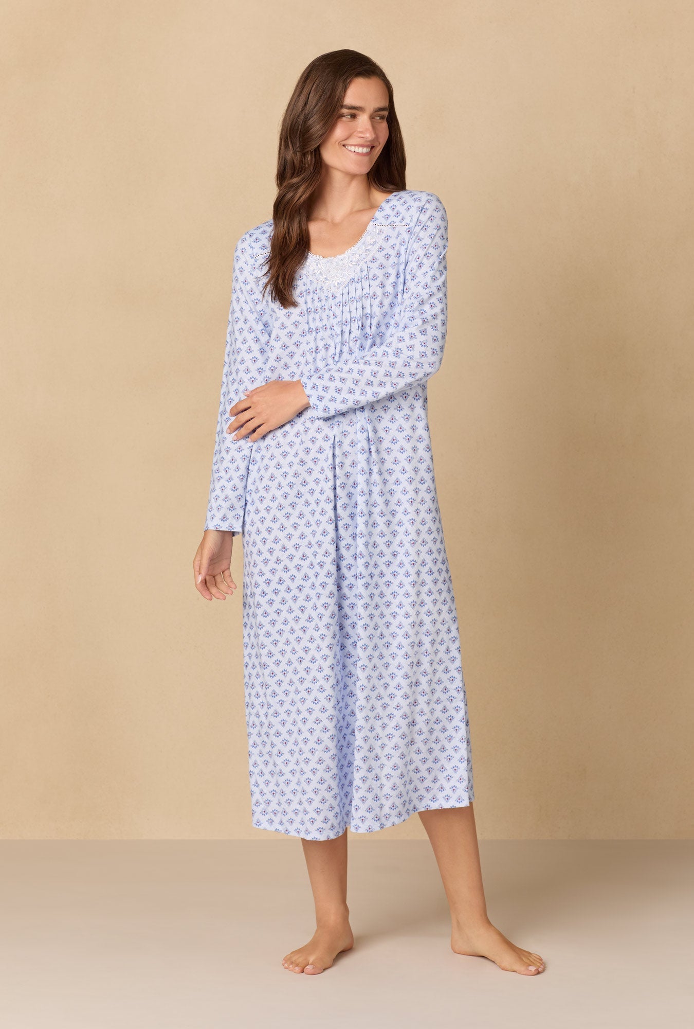 Blue Dreams Ballet Cotton Knit Nightgown