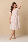 Meadow Floral Waltz Cotton Knit Nightgown