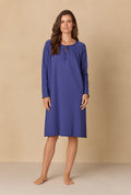 Navy Pointelle Waltz Nightgown