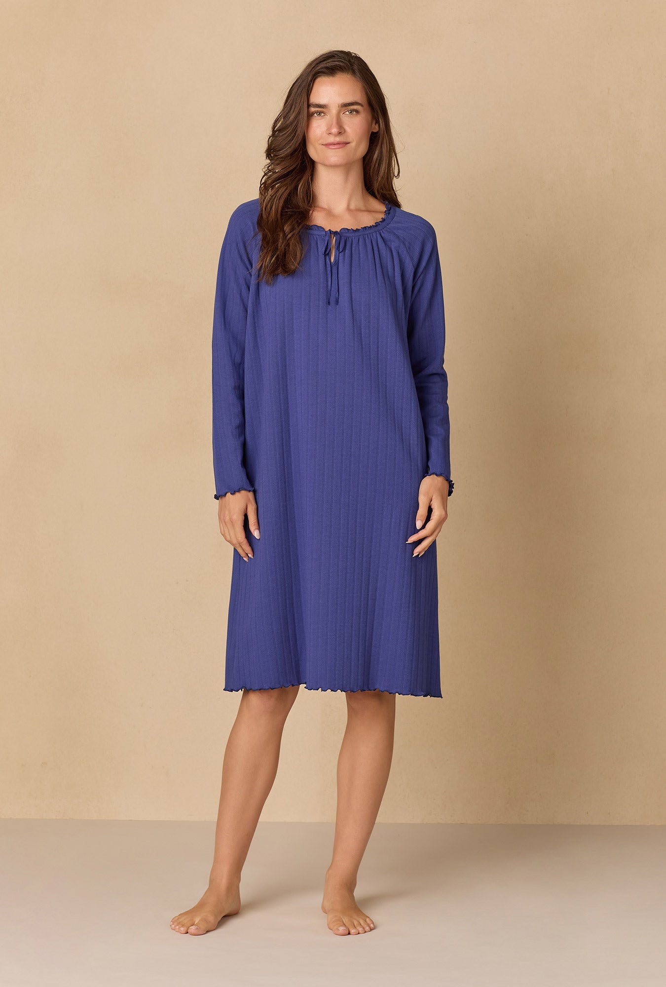 Navy Pointelle Waltz Nightgown